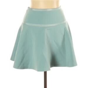Lolita baby blue fit and flare ribbon waist skirt, L